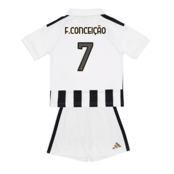 Juventus Francisco Conceicao #7 Maglia Gara Casa Repliche 2026-27 Bambino Maniche Corte